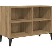 vidaXL Tv-meubelset Bruin Geconstrueerd hout