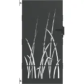 vidaXL Tuinpoort met slot Zwart 85 x 200 cm Poedercoated staal