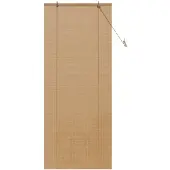 vidaXL Rolgordijn Bruin 80 x 220 cm Bamboe