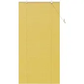 vidaXL Rolgordijn Geel 100 x 220 cm Bamboe