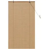 vidaXL Rolgordijn Bruin 90 x 160 cm Bamboe