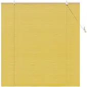 vidaXL Rolgordijn Geel 150 x 160 cm Bamboe