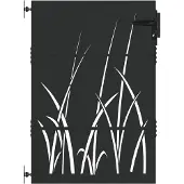 vidaXL Tuinpoort met slot Zwart 85 x 150 cm Poedercoated staal