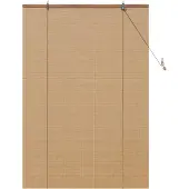 vidaXL Rolgordijn Bruin 120 x 160 cm Bamboe
