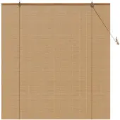 vidaXL Rolgordijn Bruin 150 x 160 cm Bamboe