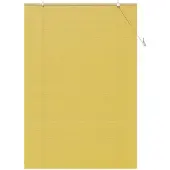 vidaXL Rolgordijn Geel 150 x 220 cm Bamboe