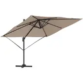 vidaXL Roma Parasol 286 x 284 x 265 cm Aluminium en Polyester
