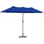 vidaXL Tuinparasol 370 x 197 x 239 cm Polyester en Aluminium