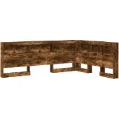 vidaXL Opberghoofdbord Rook Eiken Bewerkt hout