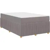 vidaXL Bedframe met matras Taupe 120 x 190 cm Stof