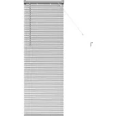 vidaXL Venetiaanse jaloezie zilver 130 x 50 cm 25 mm Aluminium