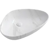 Sapho Keramische opbouw waskom dalma 58,5x39 cm wit