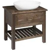 Sapho Brand Wastafelonderkast 80x73x50cm, gebeitst vuren