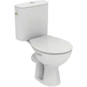 Ideal standard Alpha - Toilet-combinatie met zitting, vario-afvoer, zij-inlaat, wit W333401