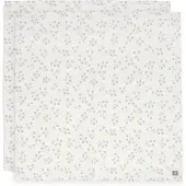 Jollein Hydrofiele Doek Large - 115x115cm - Leafy Dreams - 2 Stuks