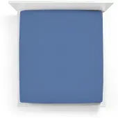 Bella Donna Jersey La Piccola Topperhoeslaken 180x190-200 cm zeeblauw-0208