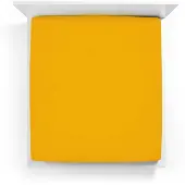 Bella Donna Jersey Alto Boxspringhoeslaken Lits-jumeaux XL 200x220-200x240 cm Curry-0547