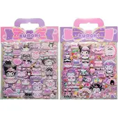 Comansi Hello Kitty en vrienden stickercollectie Kuromi, zachte uitvoering (10 stuks)