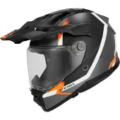 Acerbis Attack Graphic Mat Zwart Oranje Adventure Integraalhelm Maat L