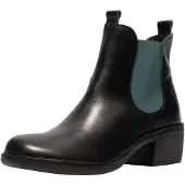 Fly london Chelsea boots petrol / zwart