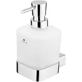 Nimco Kibo - Zeepdispenser met houder, mat glas/chroom Ki 14031C-T-26