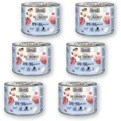 Mac'S Kittenvoer Natvoer Blik 98,9% Kalf & Kippenhartjes 6 x 200g