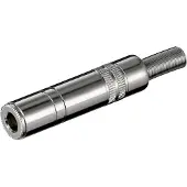 Goobay 6.35 mm jack plug | V | (Stereo, Metalen behuizing, 3-polig)