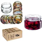 Kadax Denia Weckpotten 250ml 10st 82mm + Deksel "Dorp"