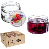 Kadax Denia Weckpotten 250ml 10st 82mm + Deksel "Blauwe Bessen"