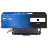 PrintAbout Toner 055H BK Zwart geschikt voor Canon