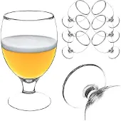Kadax Forio bier- en frisdrankbekers 370 ml 6 st.