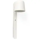 Faro Wandlamp Tila, wit / opaal, Woon-/ Eetkamer, metaal, wandlamp