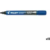 Pilot Viltstift pilot sca-100 rond f blauw | 12 stuks