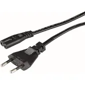 Hama Stroomkabel euro plug 1.5 meter zwart