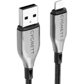 Cygnett USB-A naar Apple Lightning Kabel MFI 1 Meter - Zwart