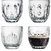 La Rochère Troquet espressoglas 10 cl 4-delig Transparant