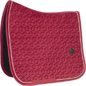 Kentucky Horsewear Horsewear - Zadeldek - Velvet - Donkerroze - Zadeldek Dressuur