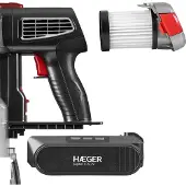 Haeger Jupiter II, zonder zak, zwart, rechthoekig, voor droog gebruik, cycloonfilter, 72 dB