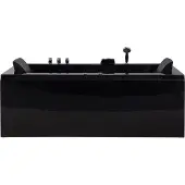 Beliani VARADERO - Whirlpool - Zwart - Acryl
