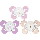 Chicco Silicone Pacifier Physio Comfort Girl 6-16 M 2u