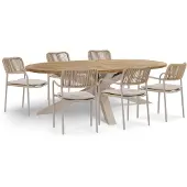 Coco Penya/Brookline 240 cm dining tuinset 7-delig