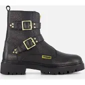 Vingino Biker boots zwart Leer Maat 35