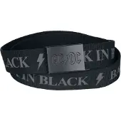 AC/DC Riem - Logo - zwart - Maat Standard