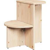 vidaXL Salontafel Naturel 50 x 40 x 50 cm Massief grenenhout