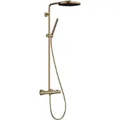 Hansgrohe Pulsify Doucheset met glijstang, geborsteld bronzen afwerking