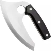 Nordic Knife Design Ulu 170, 2065 Bison Black Micarta, jachtmes