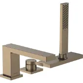Hansgrohe Tecturis E - Badrandkraan, 3 gats combinatie, sBox, geborsteld brons 73443140