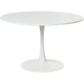 Beliani BOCA - Ronde eettafel - Wit - 120 cm - MDF