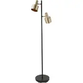 Artdelight Vloerlamp Twinkle zwart met goud