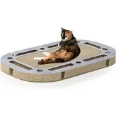 Canadian Cat Company Canadese kattenkrabpaal C10179, vrijstaand, beige, karton, materiaal: karton, hoogte: 850 mm